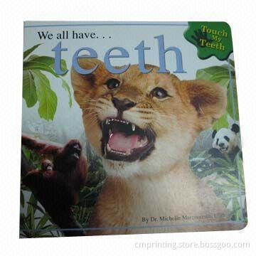 Children's Board Book Printing, Full-color/Matte Lamination/Embossed Teeth
